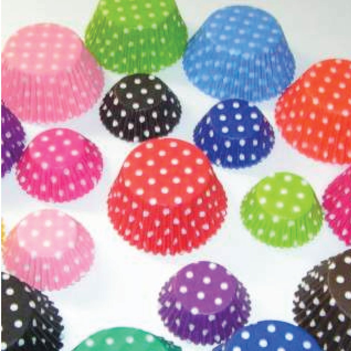 Baking Cups Mini Polka Dot 10/50