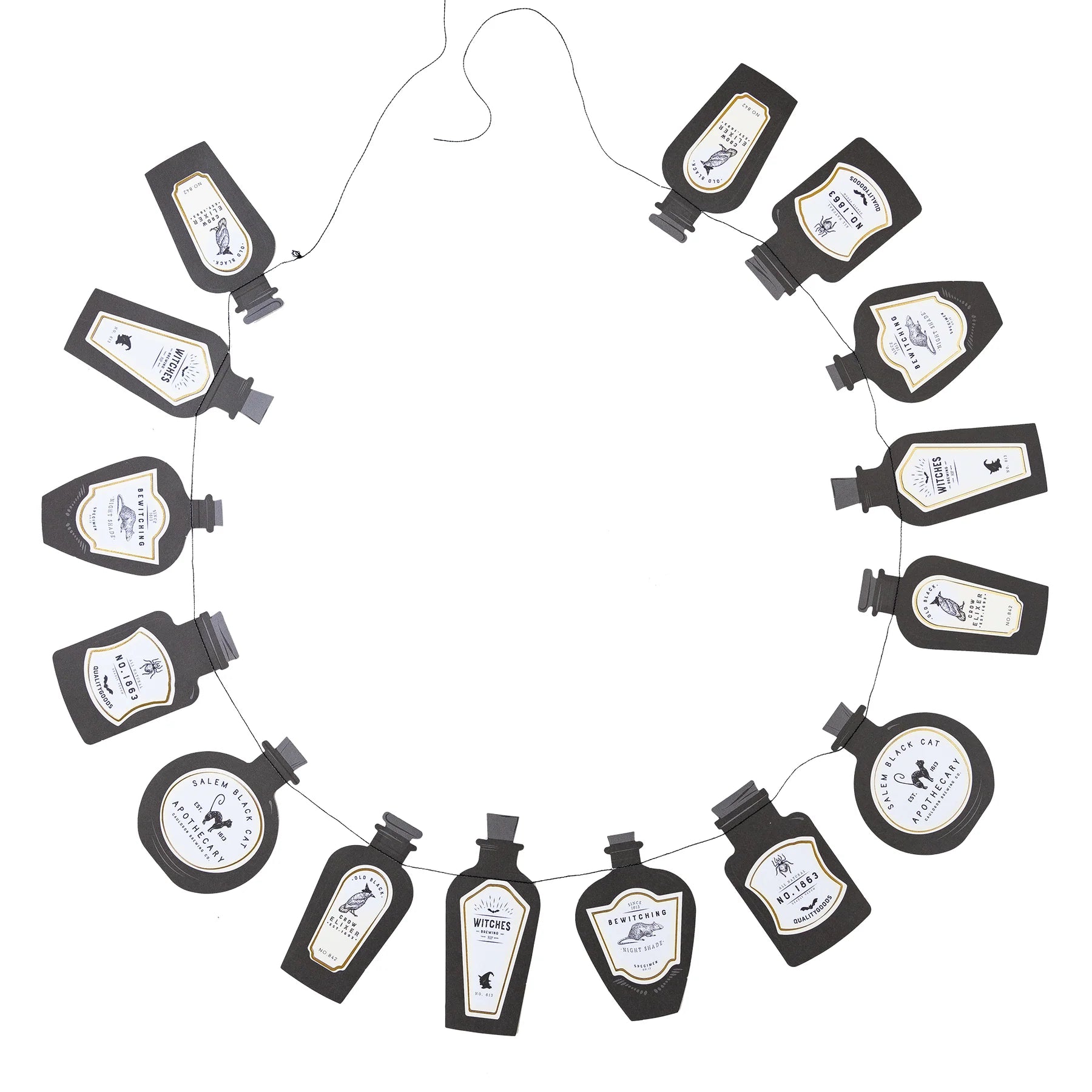 Salem Apothecary Potion Bottles Banner