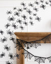 Glittered Wall Decor Spiders