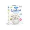 Box of Satin Ice fondant cake icing on a white background