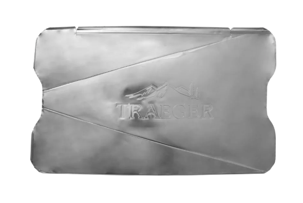 Protective grill liner on white background