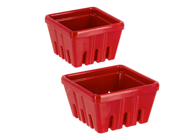 Nested Red Berry Container Set