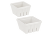 Nested White Berry Container Set