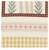 Autumn Mushrooms Embellished Dishtowel