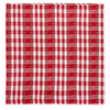 Jingle Bell Dobby Plaid Napkin Set of Four