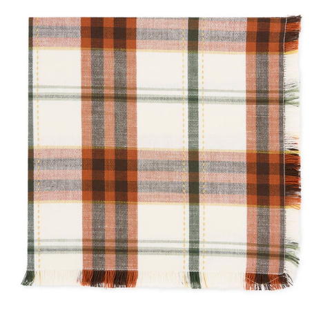 Autumn Picnic Plaid Napkin, Set of Four