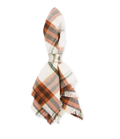 Autumn Picnic Plaid Napkin, Set of Four