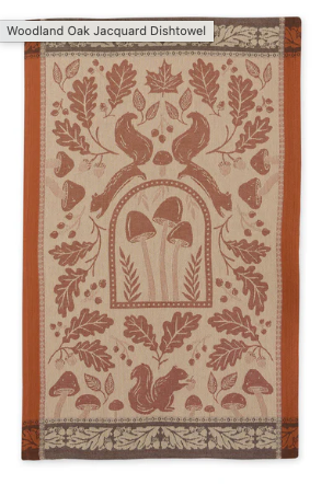 Woodland Oak Jacquard Dishtowel