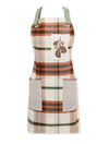 Autumn Picnic Plaid Embellished Apron