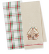 Merry Christmas Gingerbread Dishtowel, Set of Two