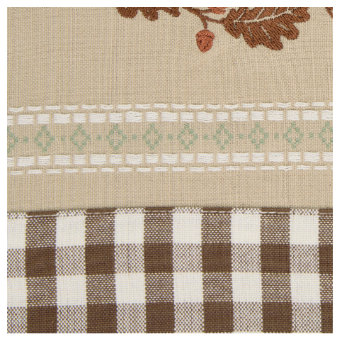 Autumn Pumpkin Embellished Dishtowel