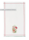 Santa's Cookie Jar Embellished Dishtowel