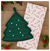 Christmas Tree Potholder & Dishtowel Gift Set