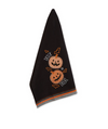 Trick or Treat Pumpkins Embellished Dishtowel
