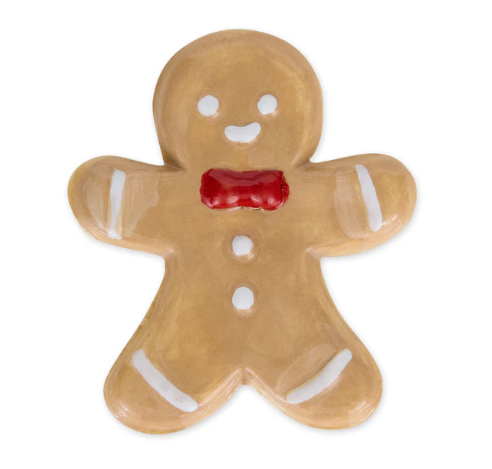 Gingerbread Man Dessert Plate