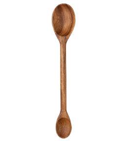 Acacia Wood Double Ended Spoon