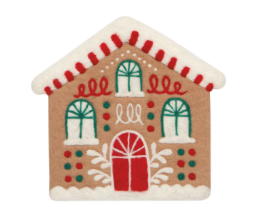Gumdrop Lane Christmas Felted Wool Trivet