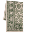 Viridian Block Print Tablecloth