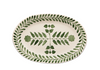 Sylvie Green Oval Serving Platter