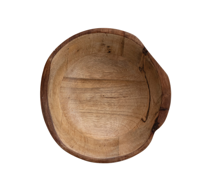 Hand-Carved  Mando Wood Bowls with Live Edge