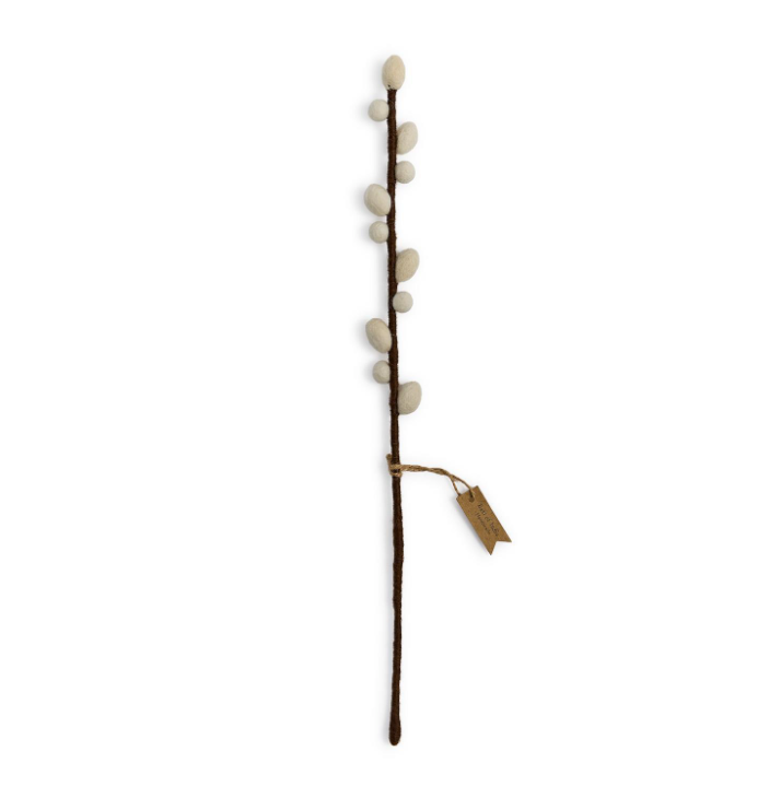 White Willow Pom Flowers Floral Branches