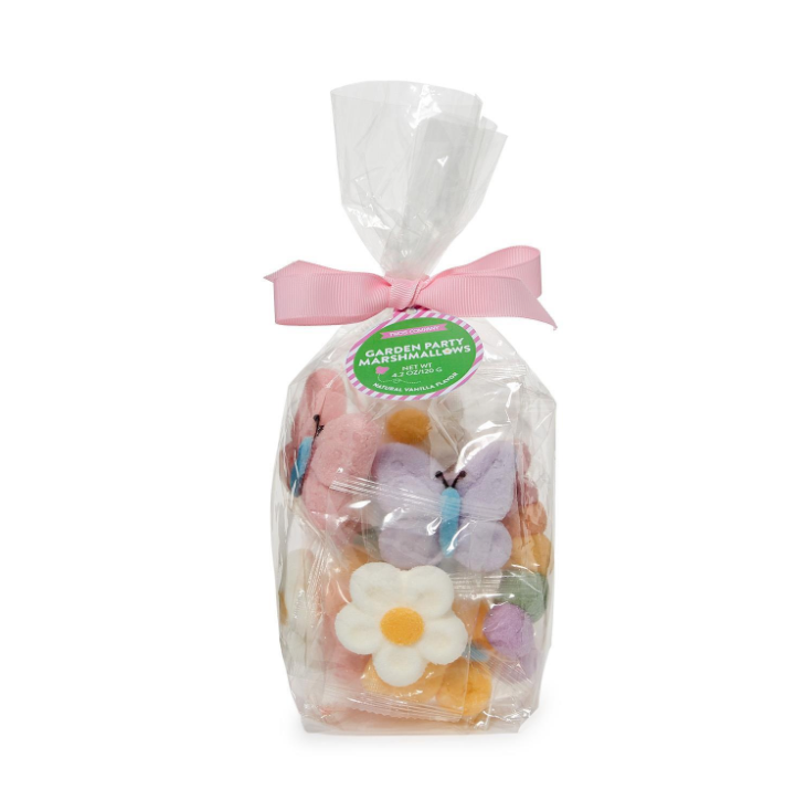 Garden Party Natural Vanilla Marshmallow Candy in Gift Bag