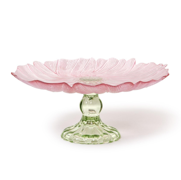 In Bloom Flower Shape Pedestal Platter