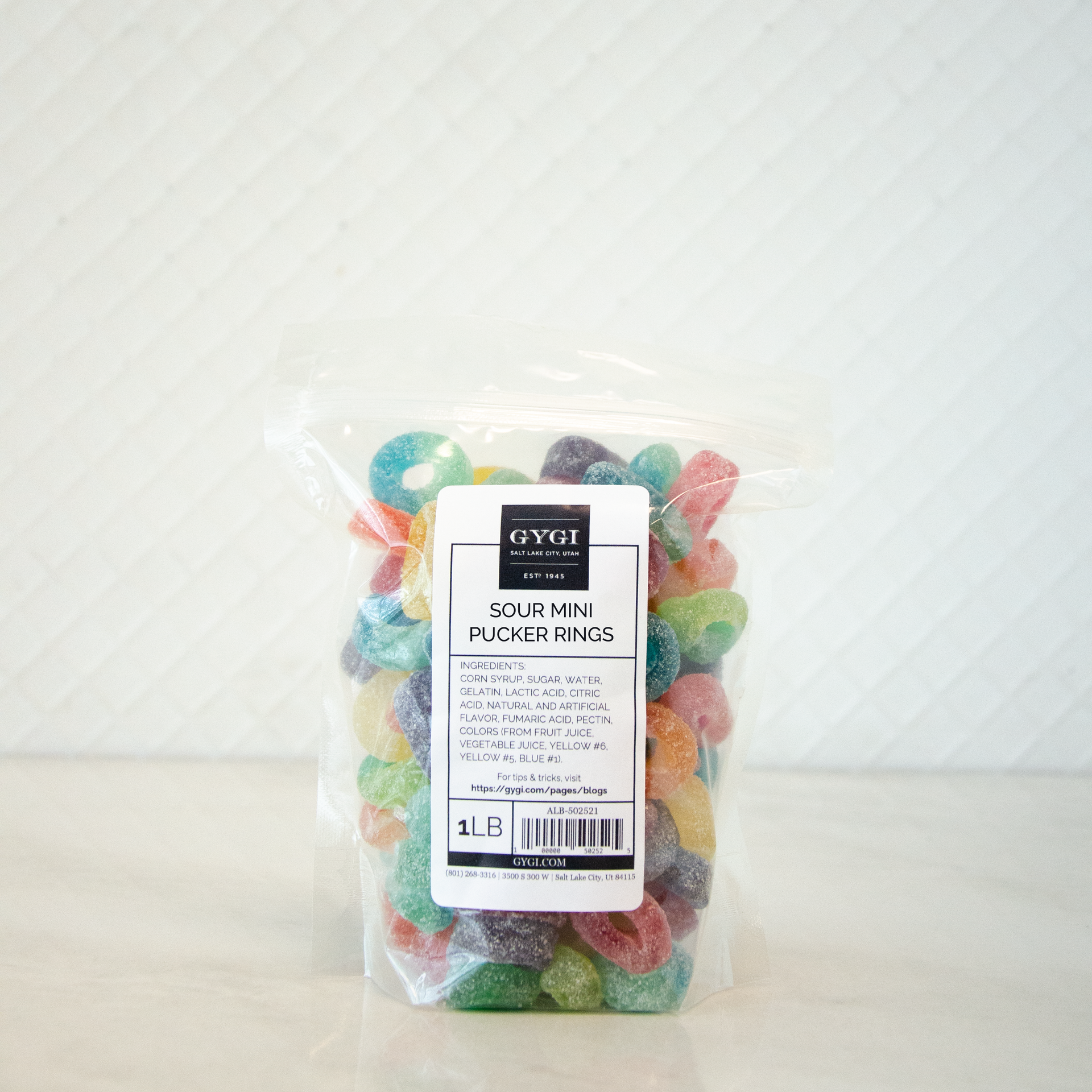 Sour Mini Pucker Rings 1 lb