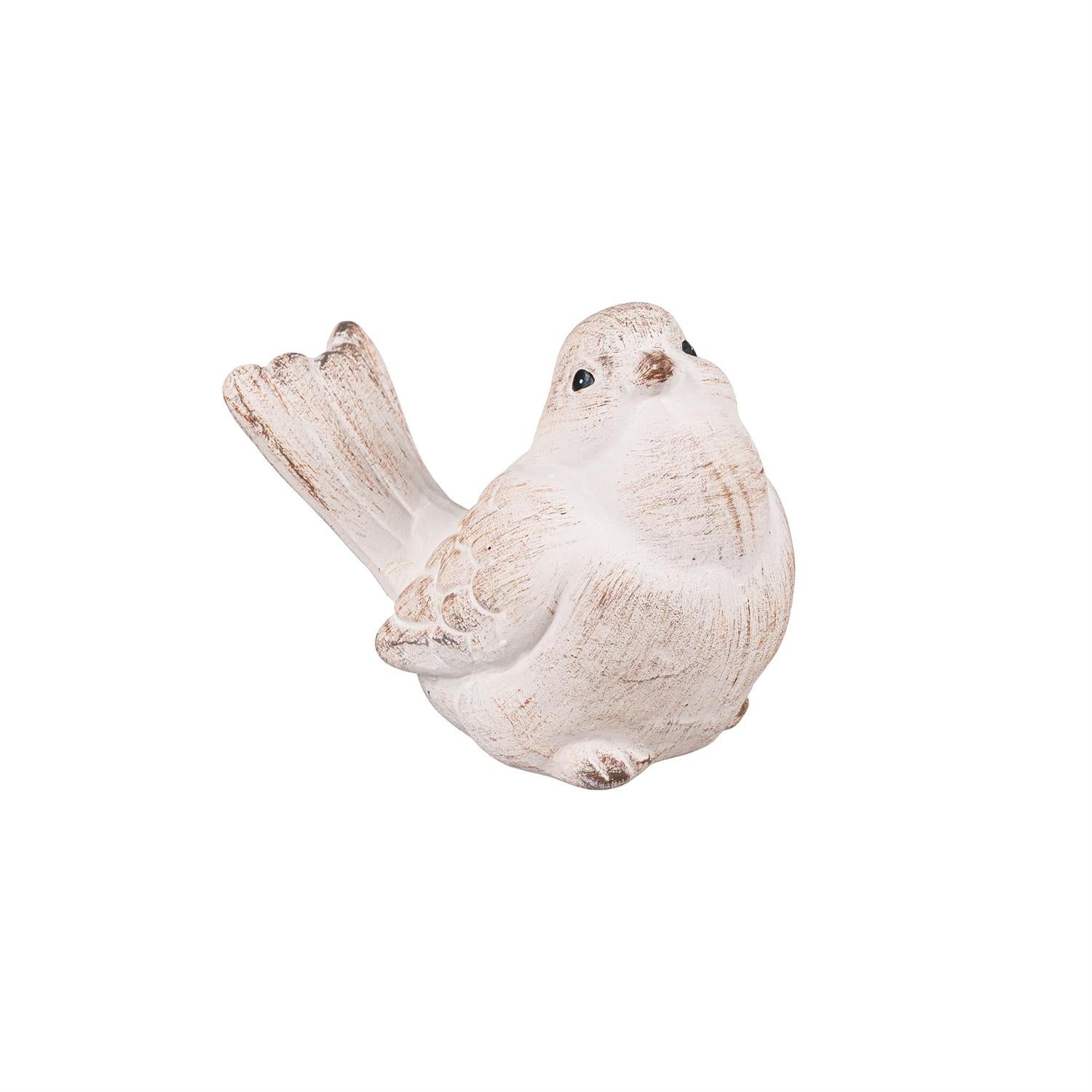 Brushed Ceramic Bird Decor