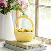 Table Decor Ceramic Decorative Bowl Basket with Bow