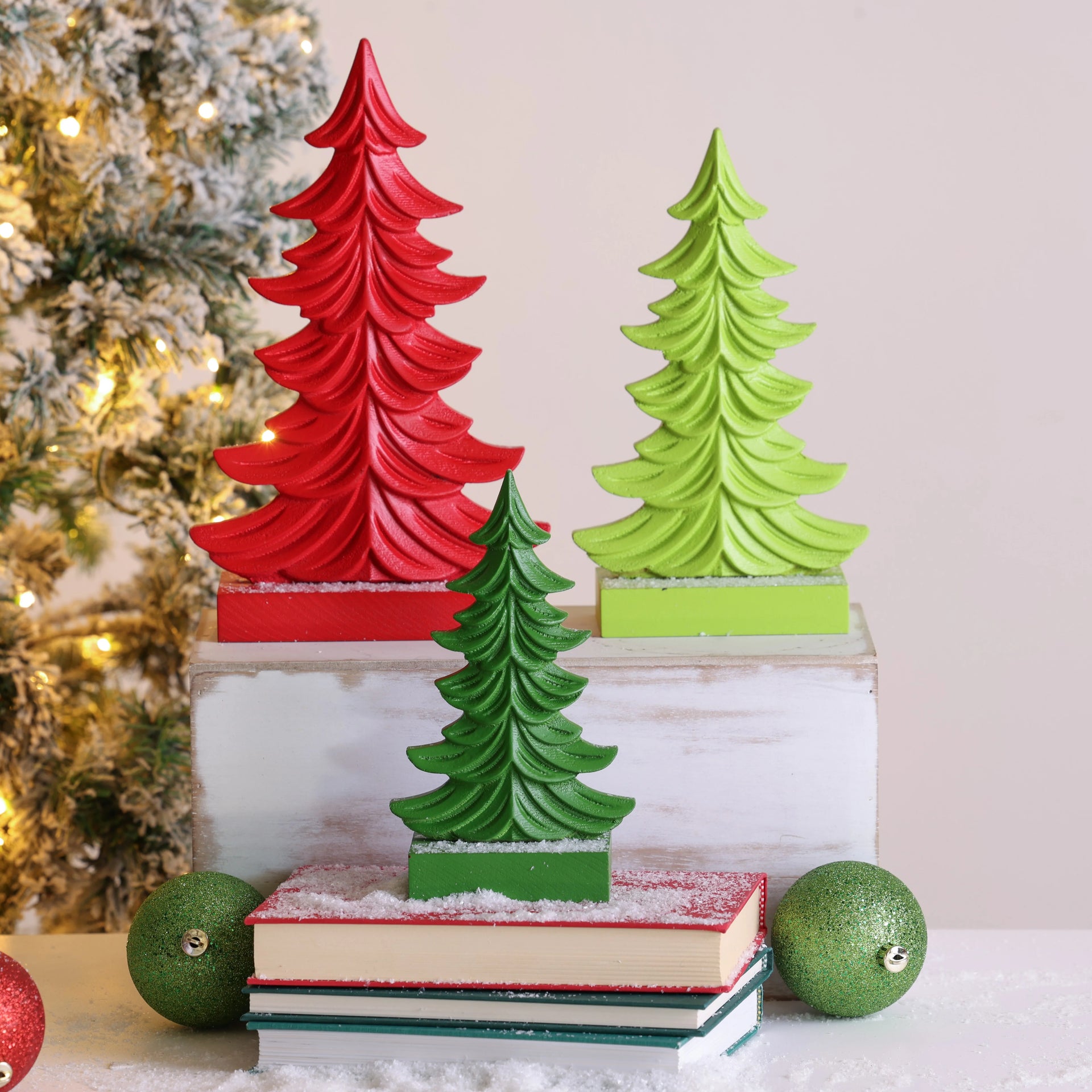 Bright Christmas Tree Table decor