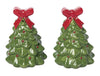 Christmas Tree with Bow Stacking Salt & Pepper Shakers (1 pair)