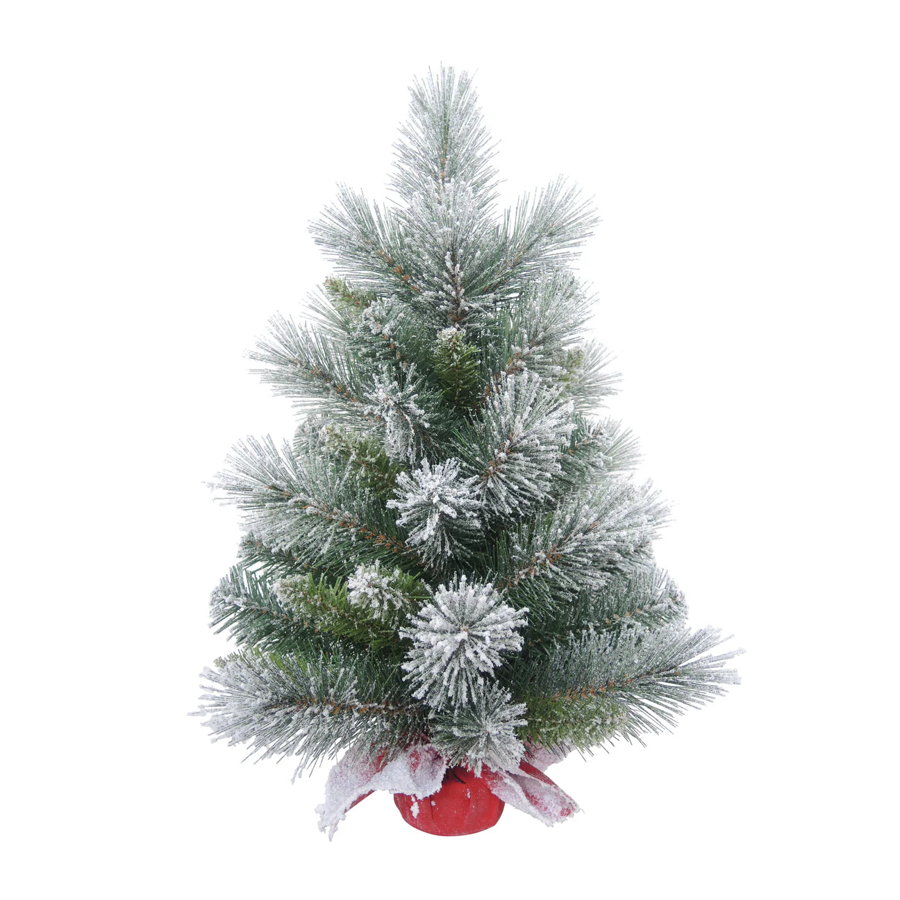 Frosted Tree in Red Bag