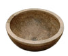 Chocolate Round Travertine Sink