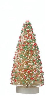 Bottle Brush Trees White Sprinkles Small