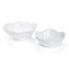 White Cabbage Patterned Serving Bowl