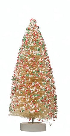 Bottle Brush Trees White Sprinkles Medium