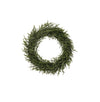 16-1/2" Round Faux Pine Wreath, Ice