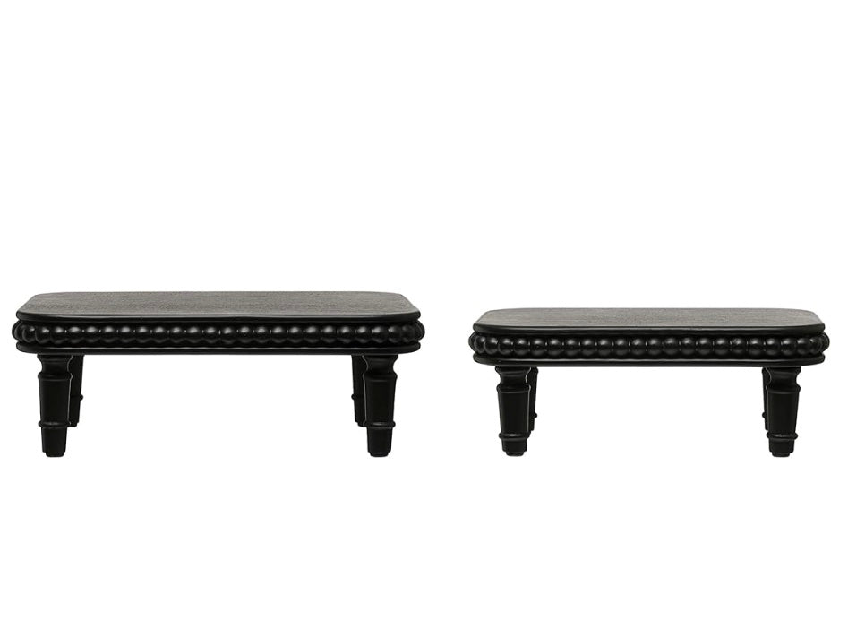 Black Pedestals Set of 2