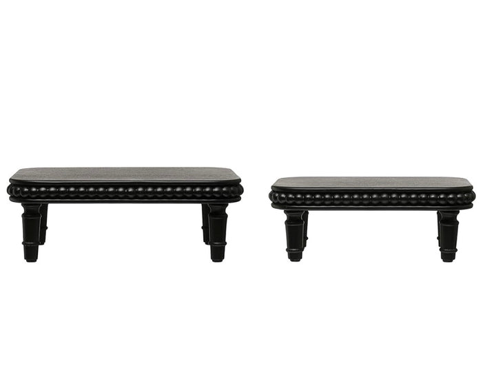 Black Pedestals Set of 2