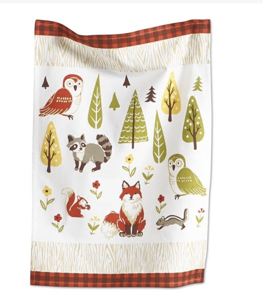 Dish Towel Set Forest Friends