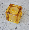 Glass Ice Cube Amber