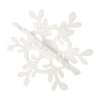 White Shimmer 3D Snowflake