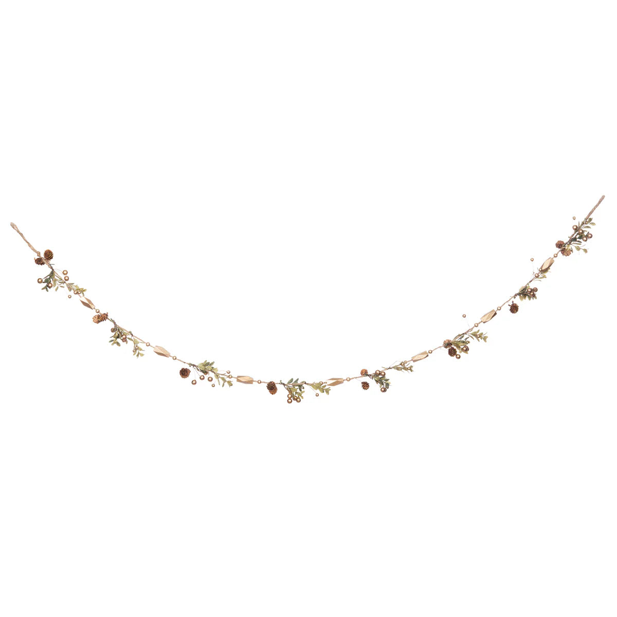 Floral garland on a white background