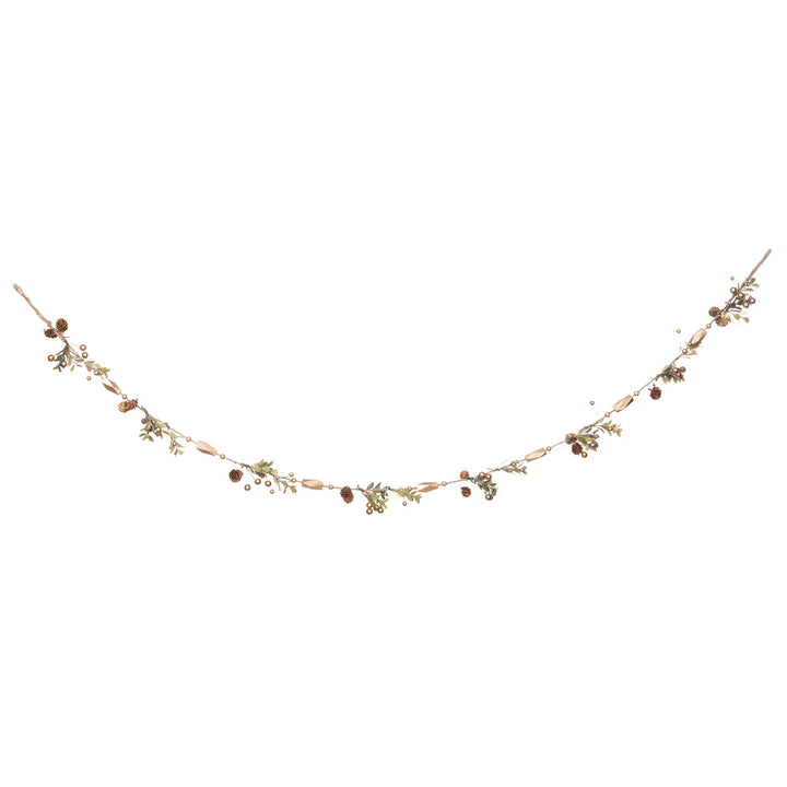 Floral garland on a white background