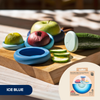 Reusable Silicone Food Savers – Ice Blue (Set of 5)