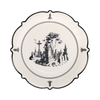 Halloween Scenes 9" Plate Set