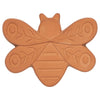 Butterfly-shaped brown sugar saver with embossed design on a white background