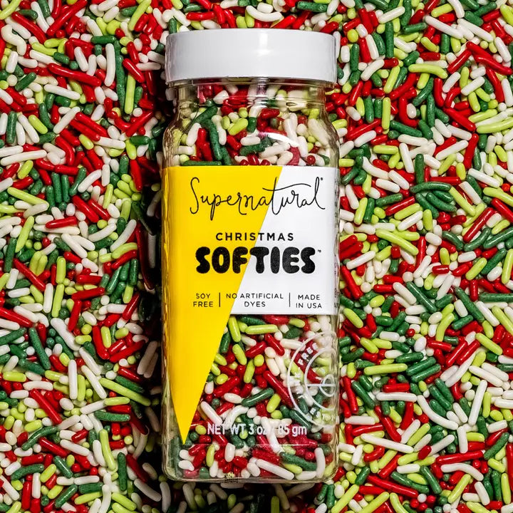 Dye Free Christmas Soft Sprinkles 3oz