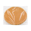Foil Brown Gingham 17" Paper Platter (6ct)